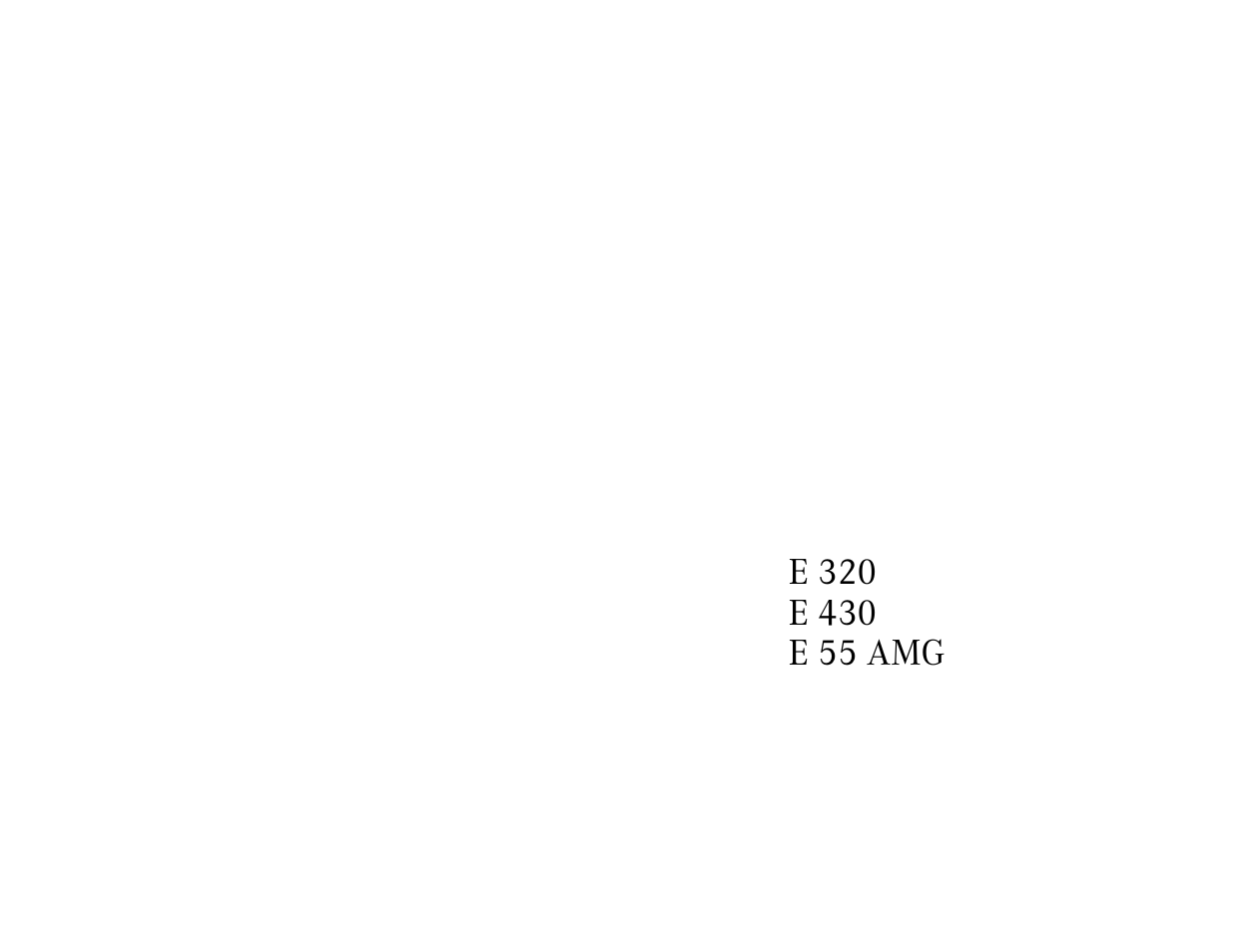 Graphic, Table, Table body | Table row, E320 e430 e55amg | Mercedes-Benz 2001 E-Class User Manual | Page 2 / 341