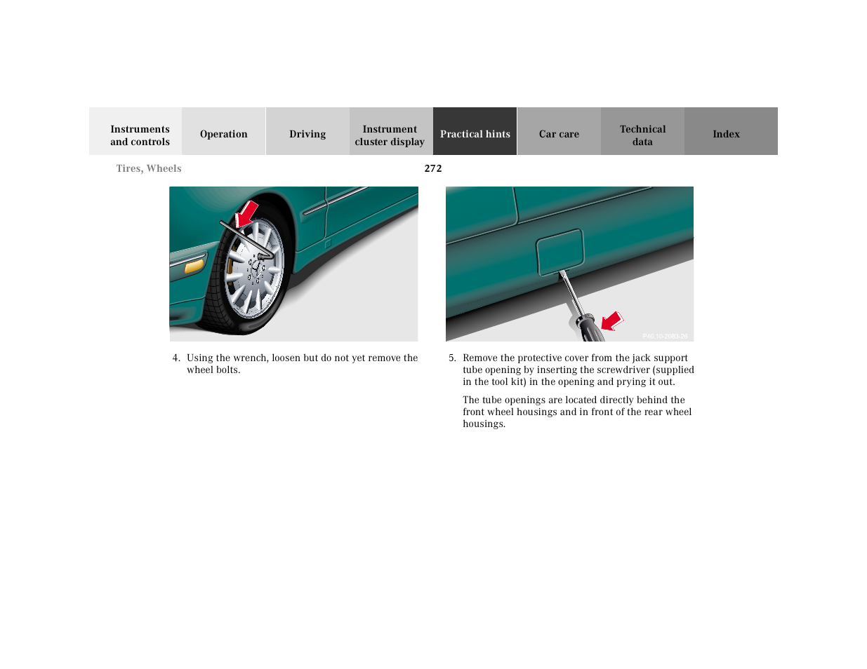 Graphic, P40.10-2132-26, P40.10-2038-26 | Mercedes-Benz 2001 E-Class User Manual | Page 275 / 341