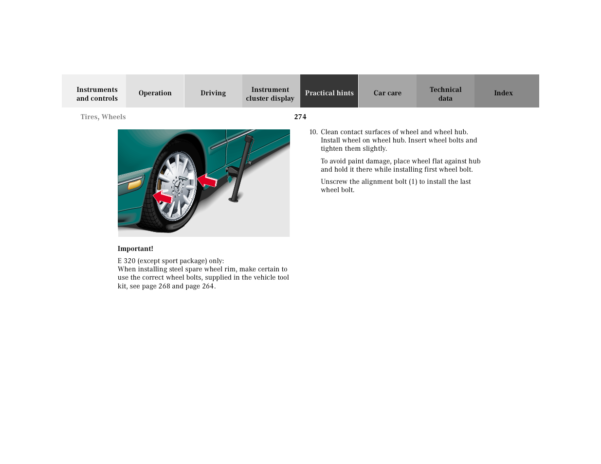 Important, Graphic, P40.10-2135-26 | Mercedes-Benz 2001 E-Class User Manual | Page 277 / 341
