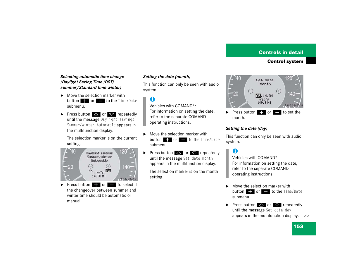 Mercedes-Benz 2005 CLK-Class Coupe User Manual | Page 155 / 498