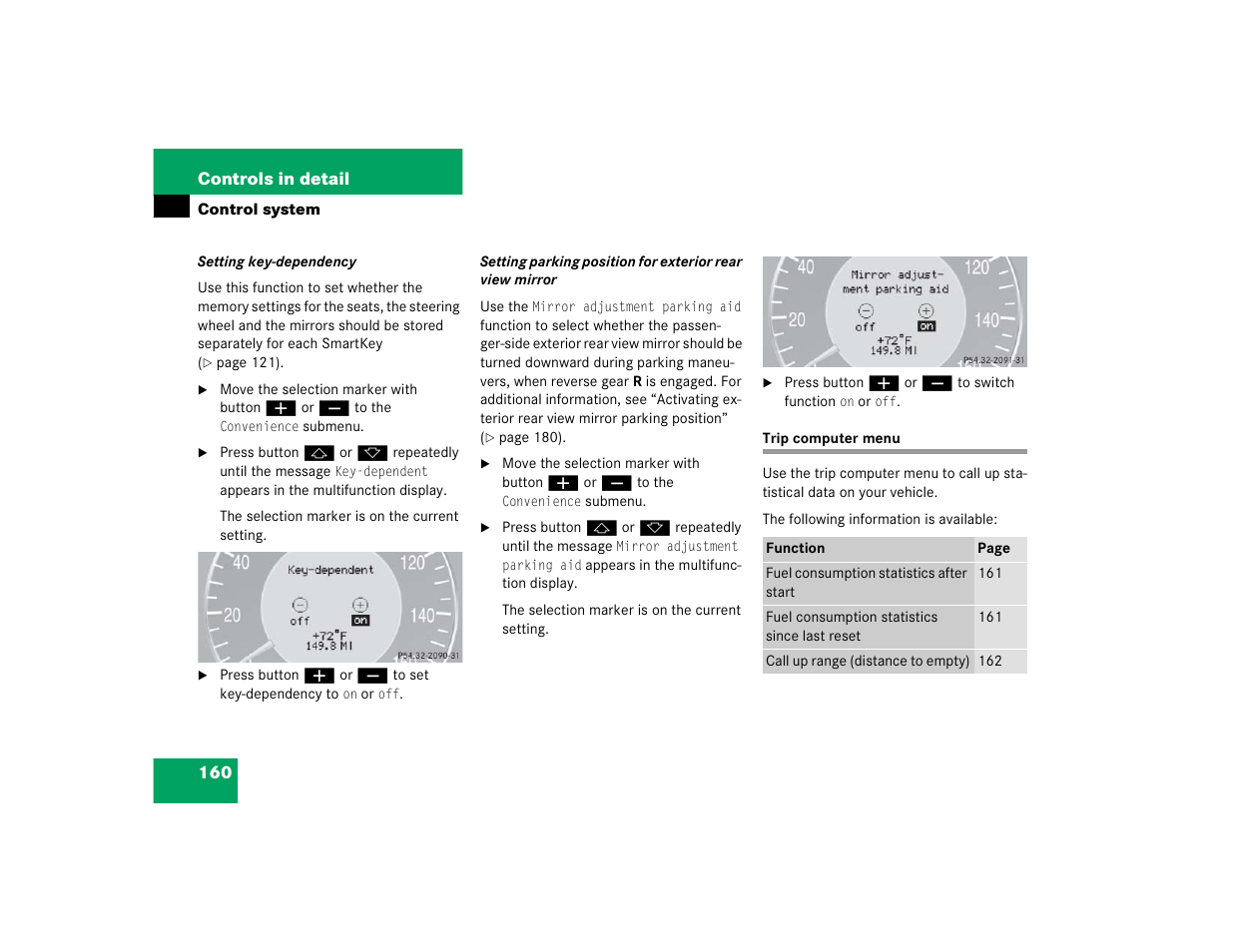 Mercedes-Benz 2005 CLK-Class Coupe User Manual | Page 162 / 498