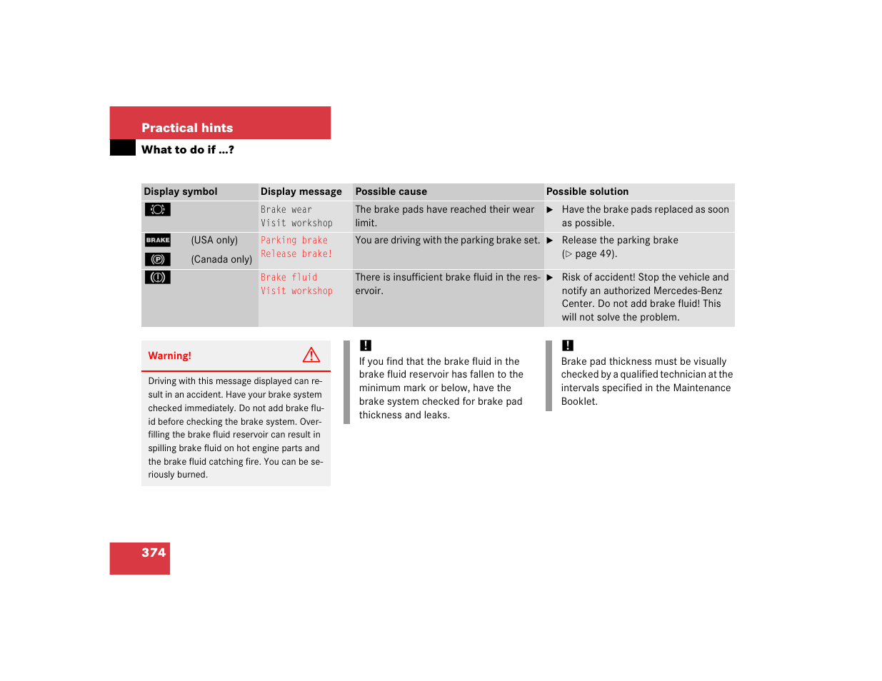 Mercedes-Benz 2005 CLK-Class Coupe User Manual | Page 376 / 498