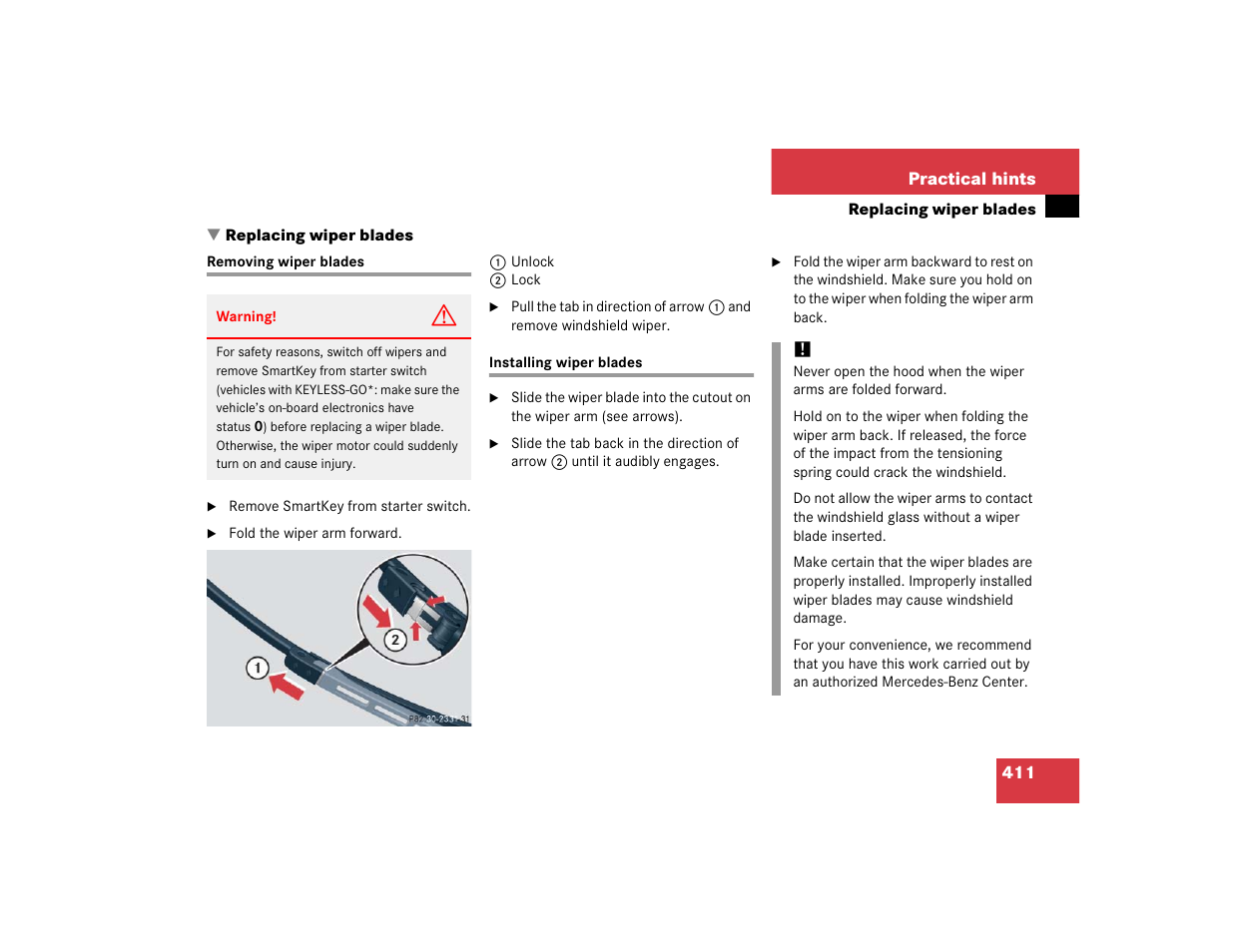 Mercedes-Benz 2005 CLK-Class Coupe User Manual | Page 413 / 498