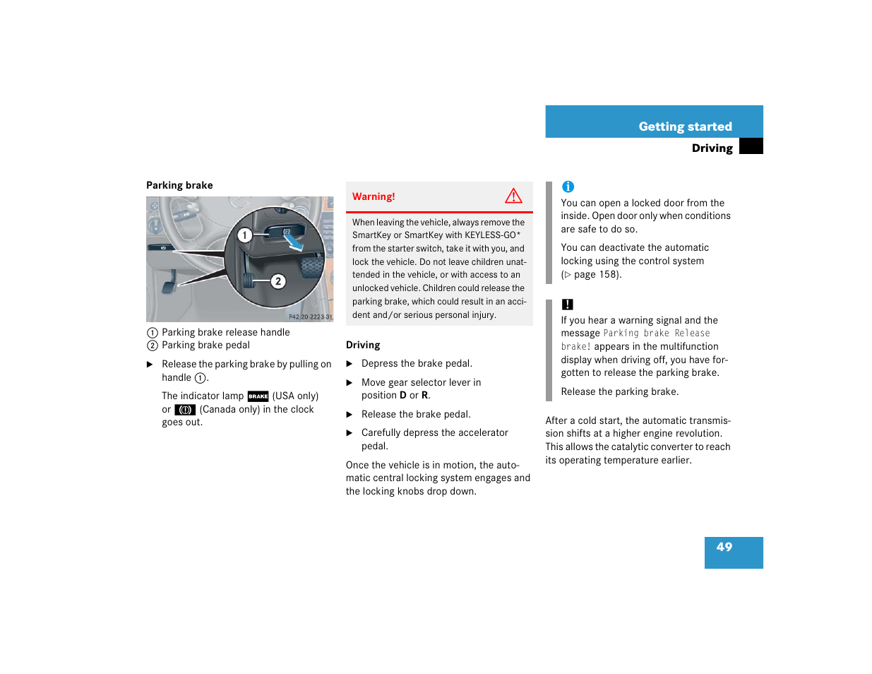 Mercedes-Benz 2005 CLK-Class Coupe User Manual | Page 51 / 498