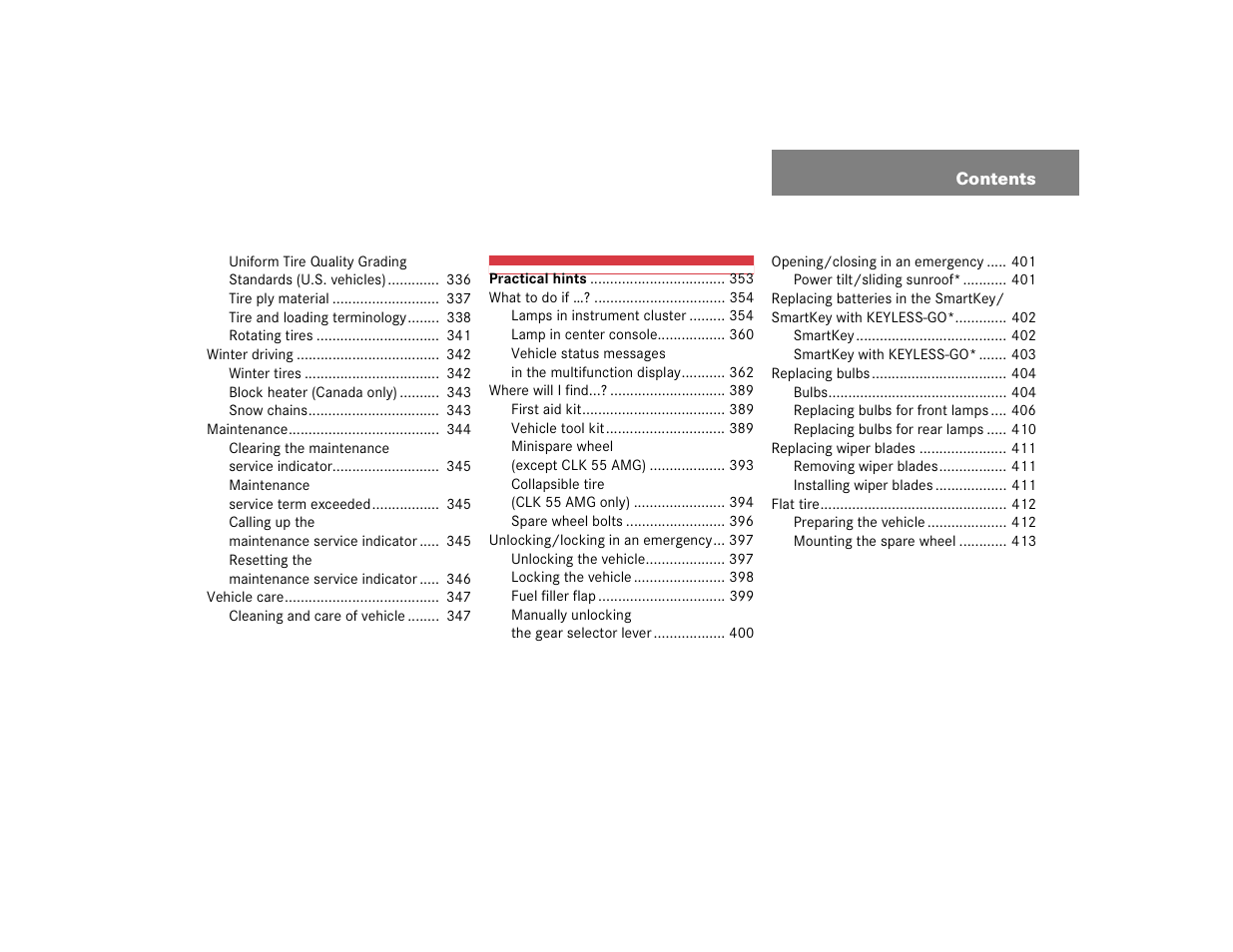 Mercedes-Benz 2005 CLK-Class Coupe User Manual | Page 9 / 498