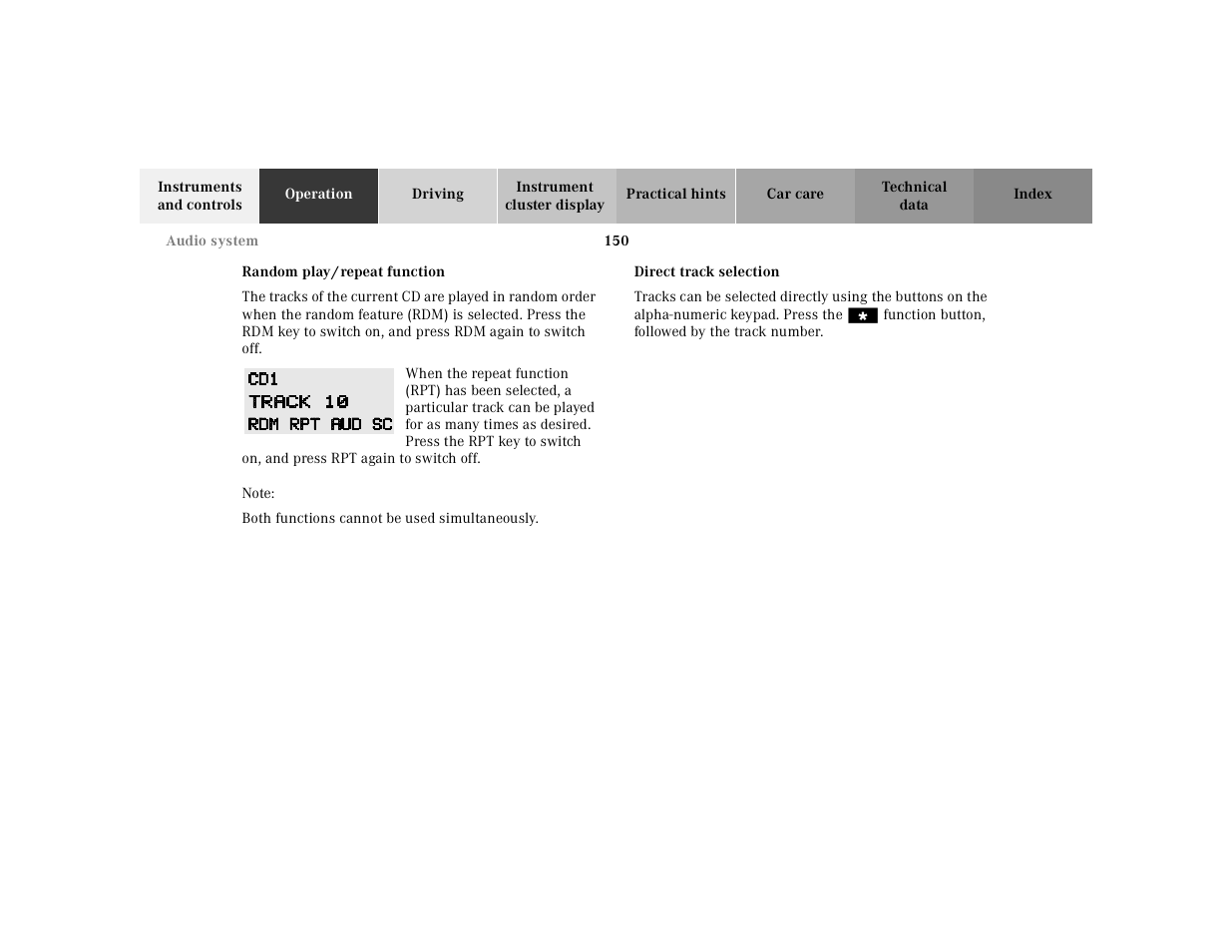 Mercedes-Benz 2000 E 320 User Manual | Page 153 / 341