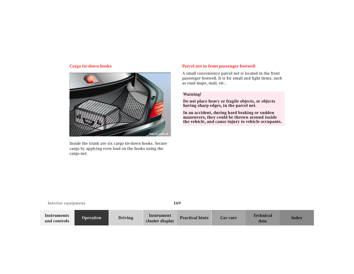 Mercedes-Benz 2000 E 320 User Manual | Page 172 / 341