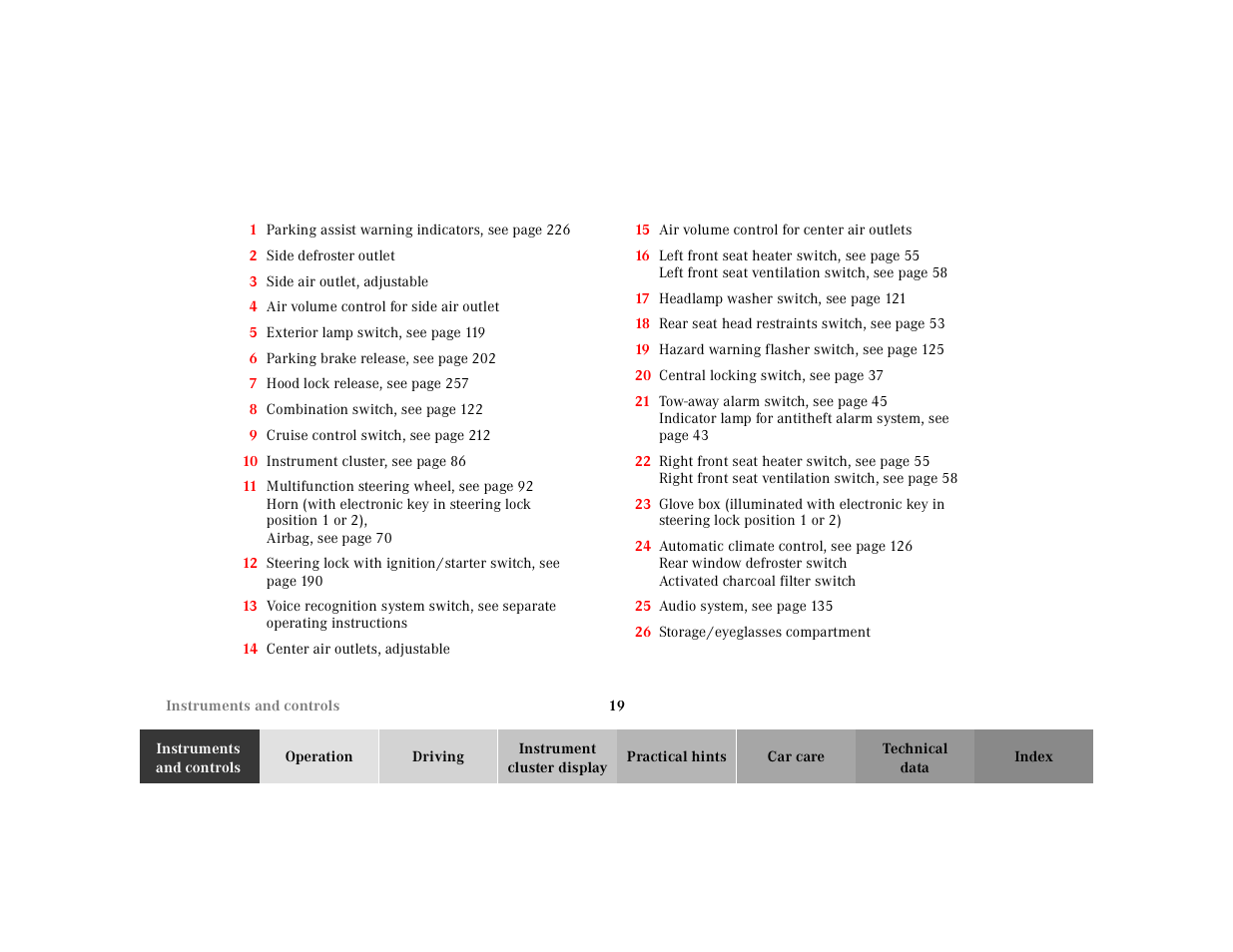 Mercedes-Benz 2000 E 320 User Manual | Page 22 / 341