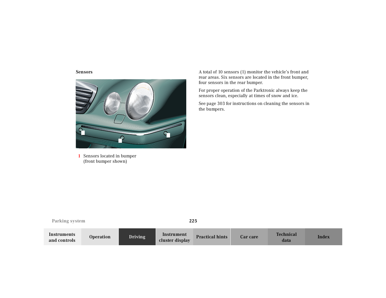 Mercedes-Benz 2000 E 320 User Manual | Page 228 / 341