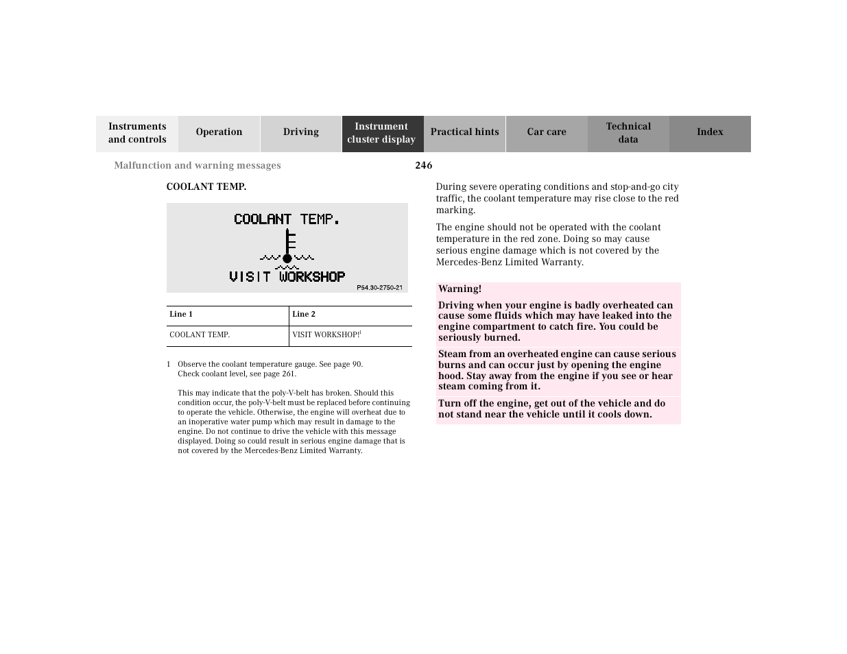 Mercedes-Benz 2000 E 320 User Manual | Page 249 / 341
