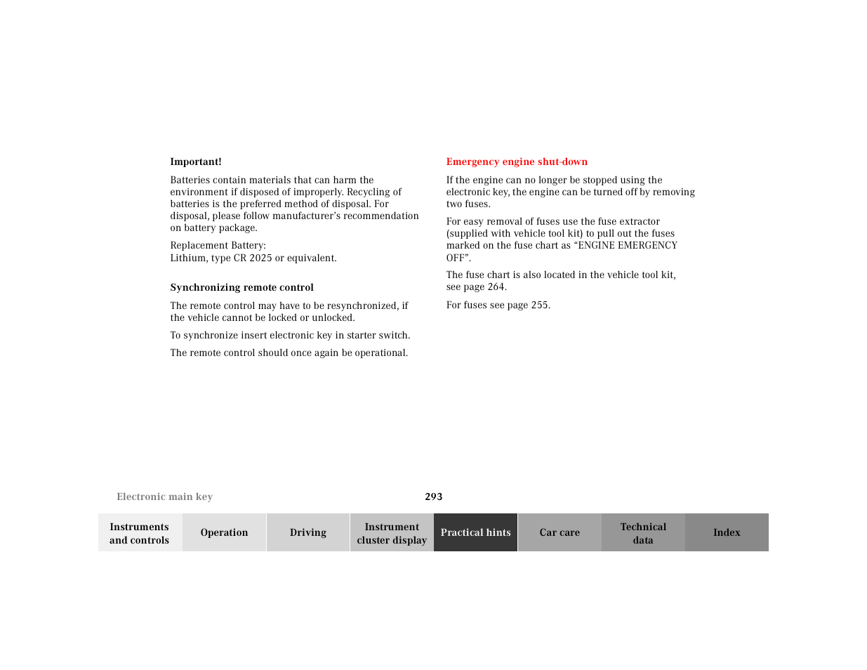 Mercedes-Benz 2000 E 320 User Manual | Page 296 / 341