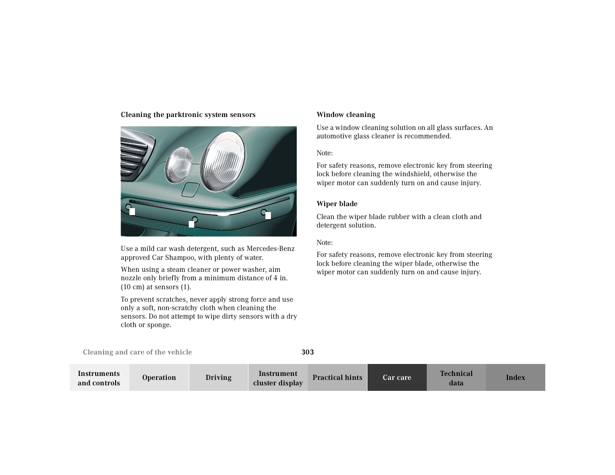 Mercedes-Benz 2000 E 320 User Manual | Page 306 / 341