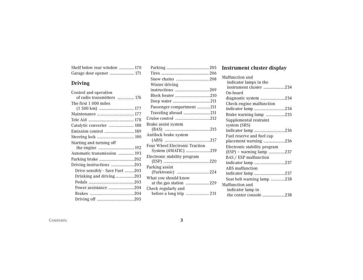 Mercedes-Benz 2000 E 320 User Manual | Page 6 / 341