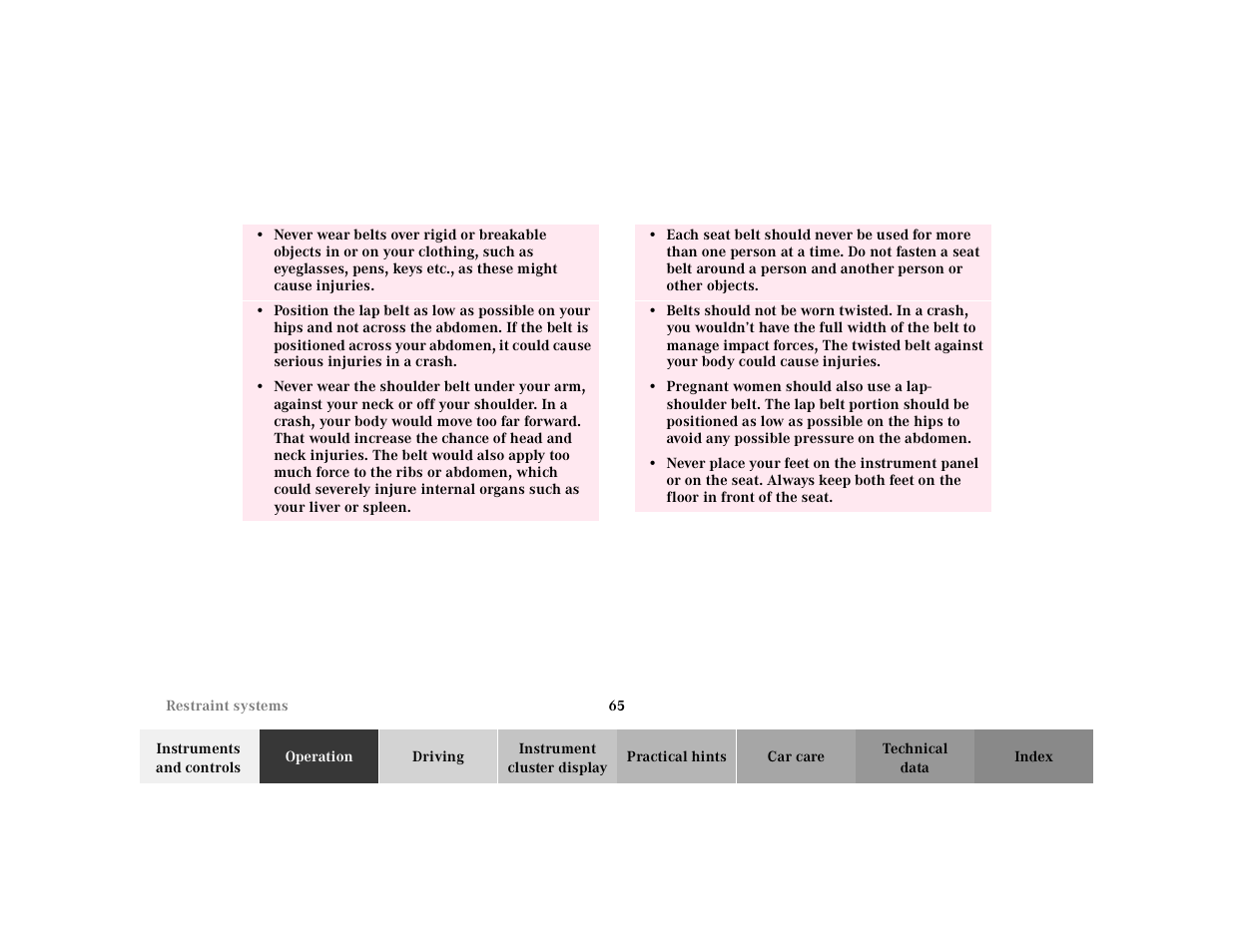 Mercedes-Benz 2000 E 320 User Manual | Page 68 / 341