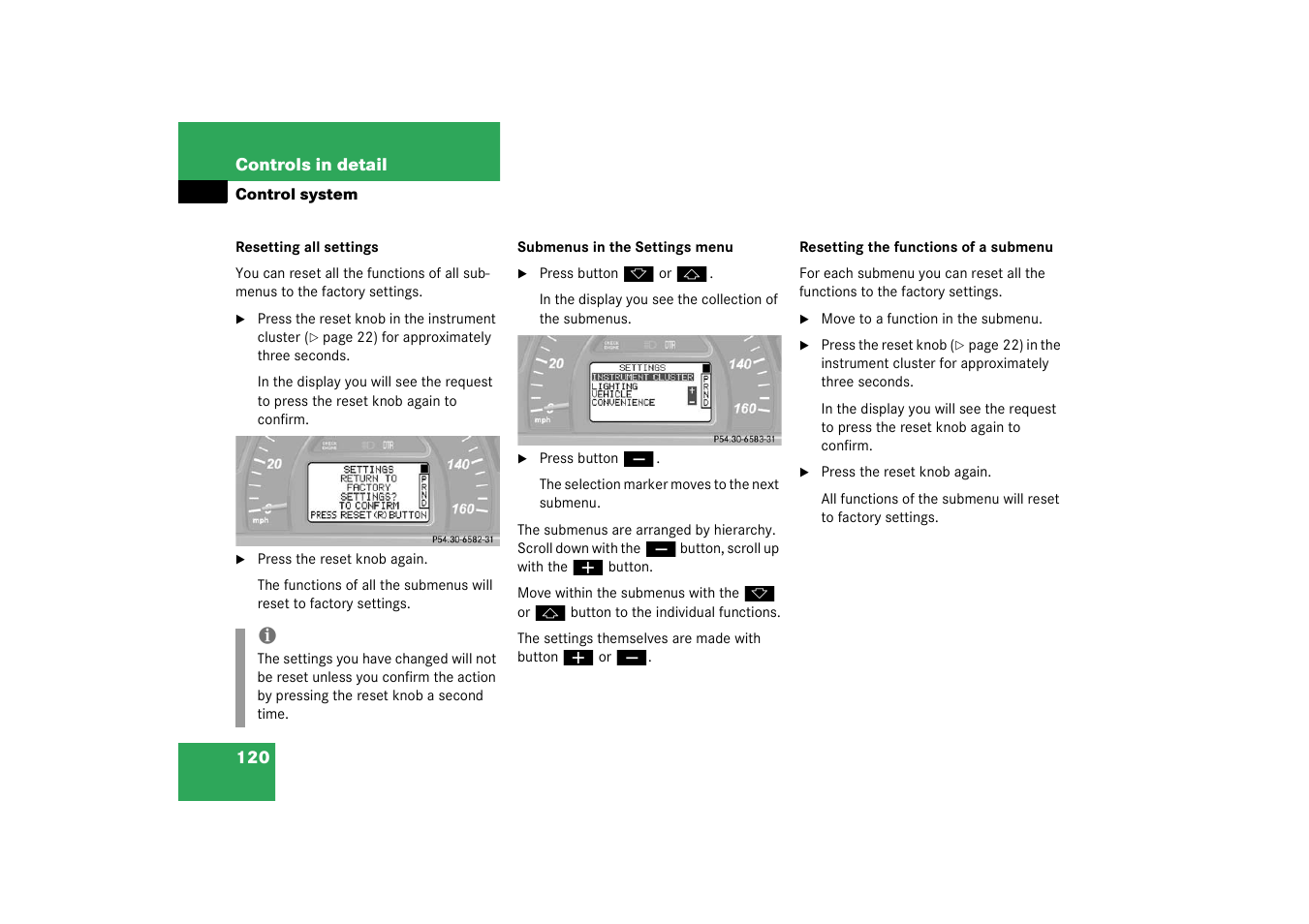 Mercedes-Benz 2003 C-Class User Manual | Page 120 / 376