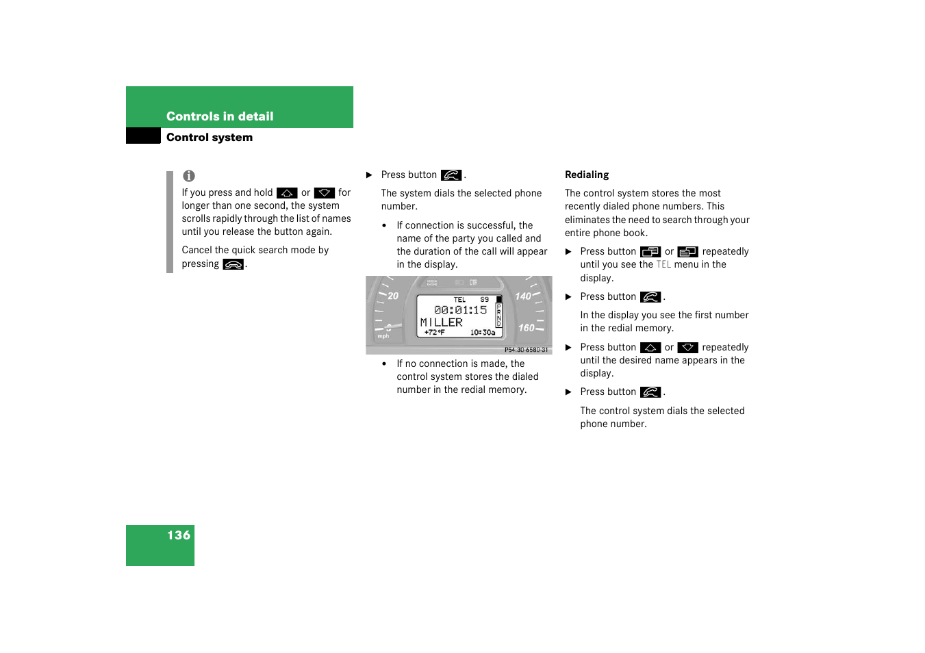 Mercedes-Benz 2003 C-Class User Manual | Page 136 / 376