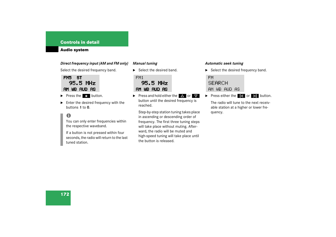 Mercedes-Benz 2003 C-Class User Manual | Page 172 / 376