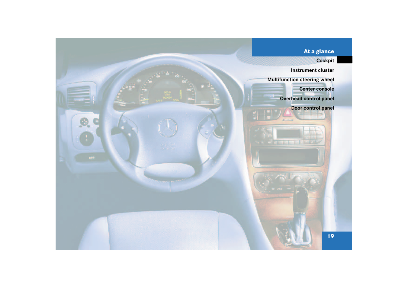At a glance | Mercedes-Benz 2003 C-Class User Manual | Page 19 / 376