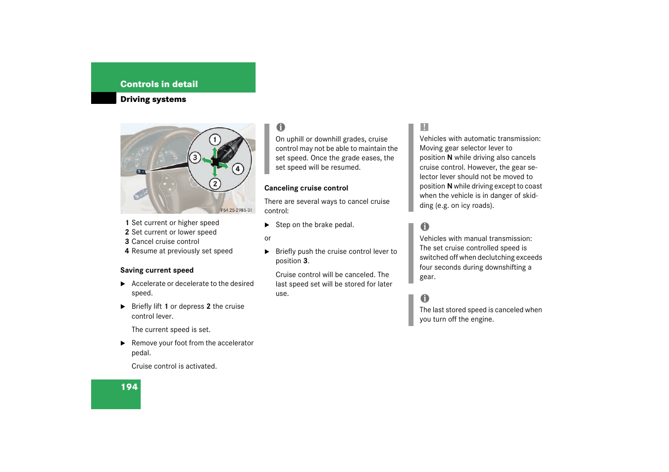 Mercedes-Benz 2003 C-Class User Manual | Page 194 / 376