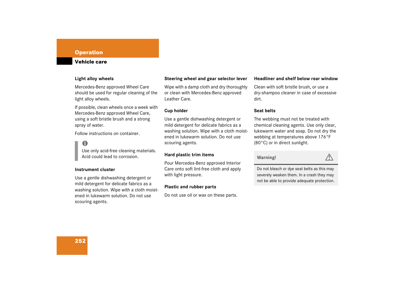 Mercedes-Benz 2003 C-Class User Manual | Page 252 / 376