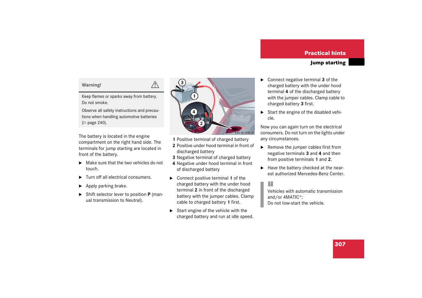 Mercedes-Benz 2003 C-Class User Manual | Page 307 / 376