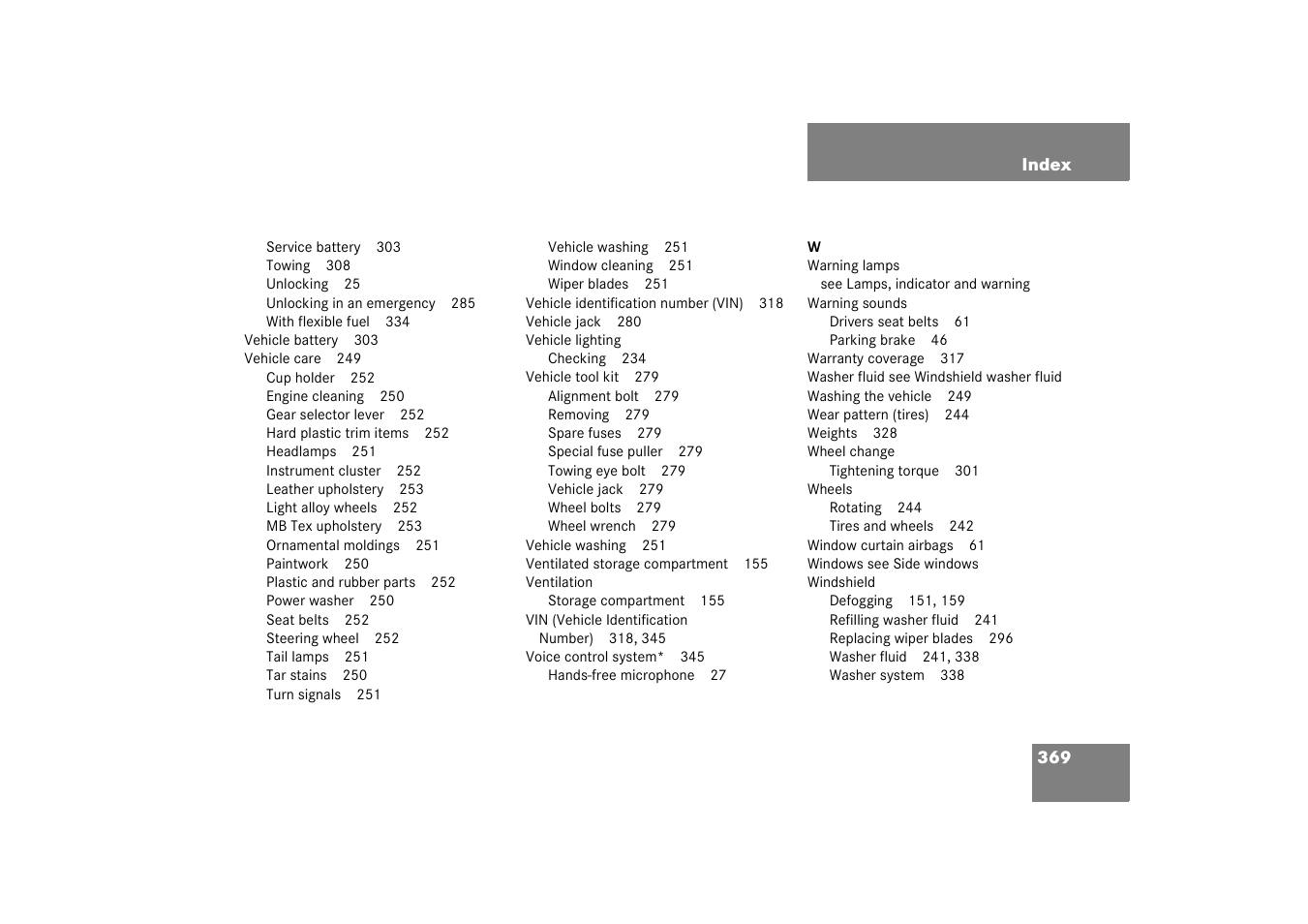 Mercedes-Benz 2003 C-Class User Manual | Page 369 / 376