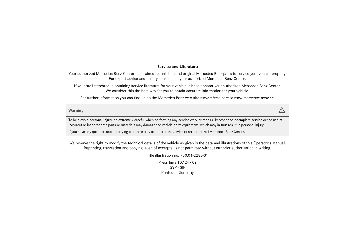 Mercedes-Benz 2003 C-Class User Manual | Page 375 / 376