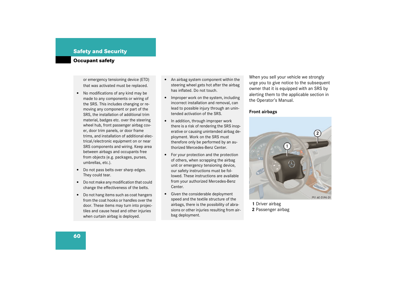 Mercedes-Benz 2003 C-Class User Manual | Page 60 / 376
