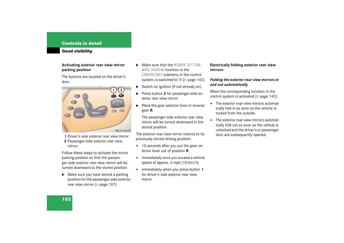 Mercedes-Benz 2003 CL 500 User Manual | Page 152 / 384