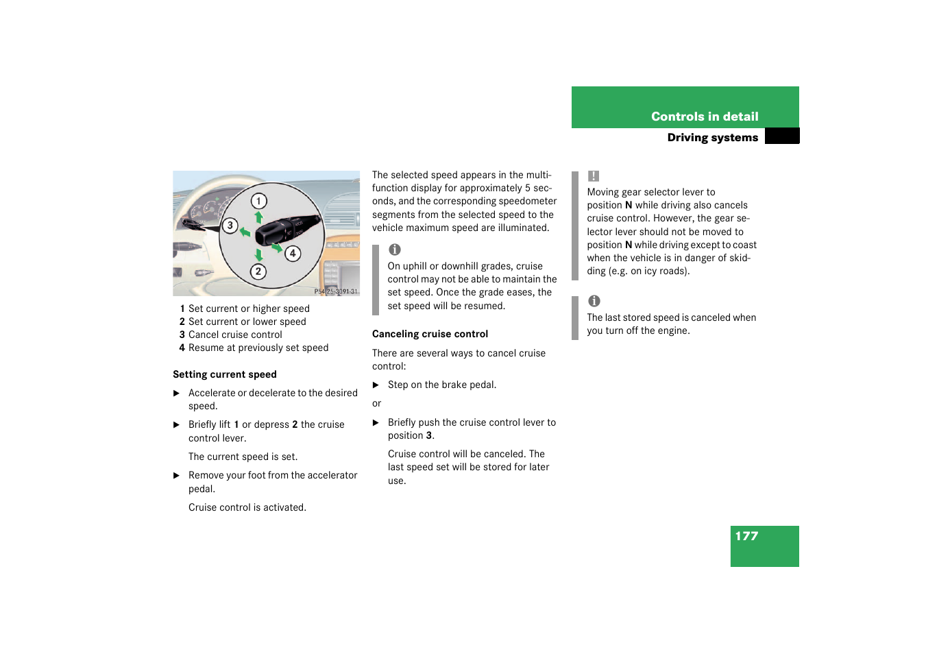 Mercedes-Benz 2003 CL 500 User Manual | Page 177 / 384