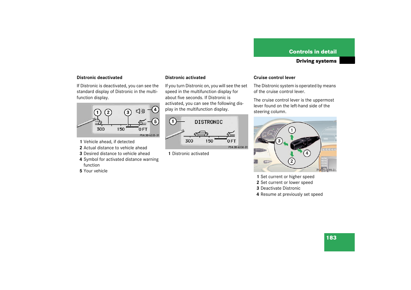 Mercedes-Benz 2003 CL 500 User Manual | Page 183 / 384