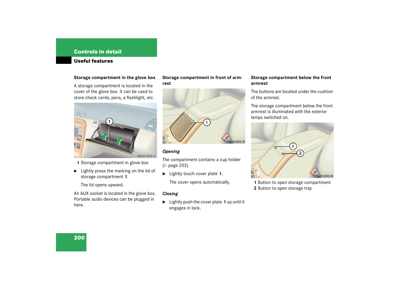 Mercedes-Benz 2003 CL 500 User Manual | Page 200 / 384