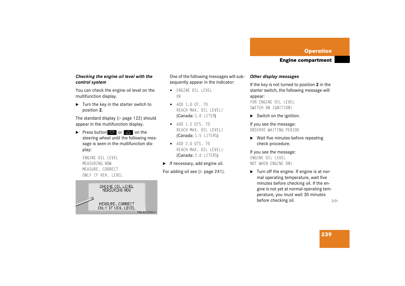 Mercedes-Benz 2003 CL 500 User Manual | Page 239 / 384