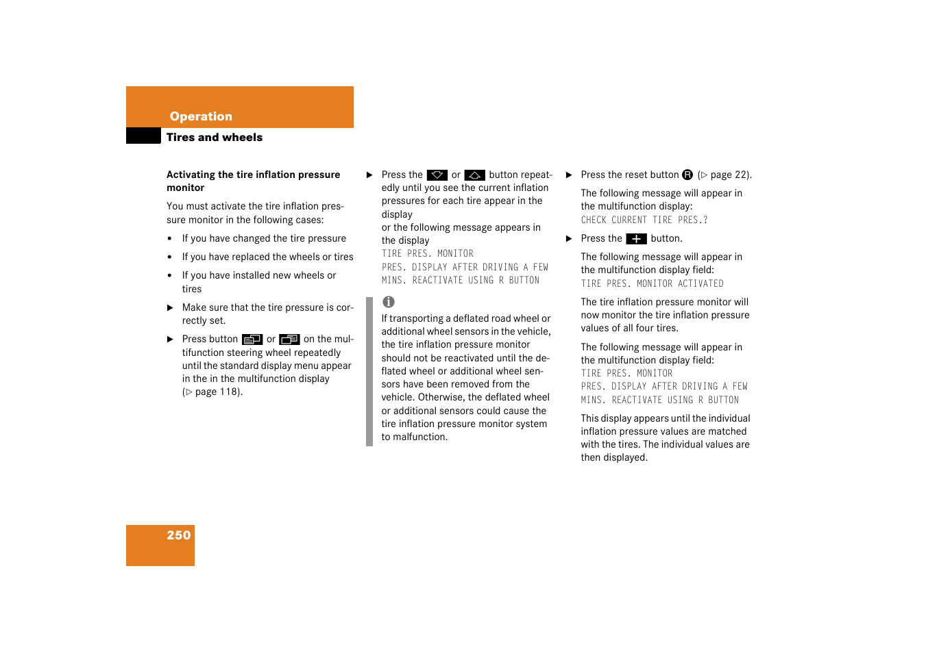 Mercedes-Benz 2003 CL 500 User Manual | Page 250 / 384