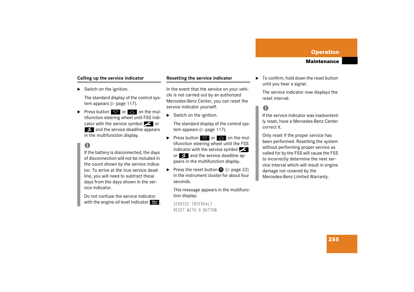 Mercedes-Benz 2003 CL 500 User Manual | Page 255 / 384