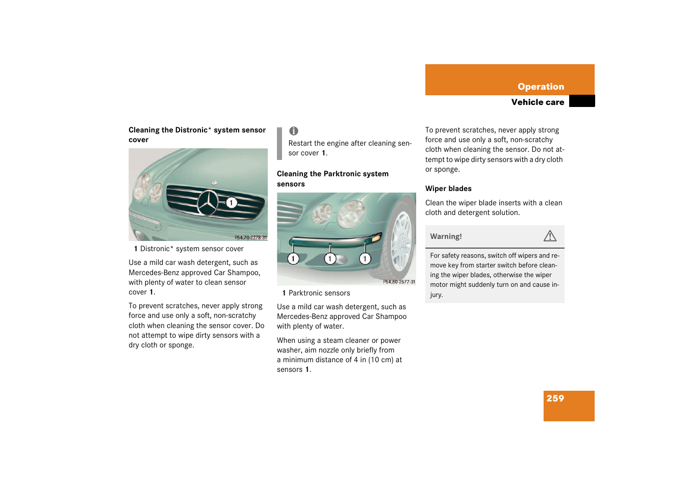 Mercedes-Benz 2003 CL 500 User Manual | Page 259 / 384
