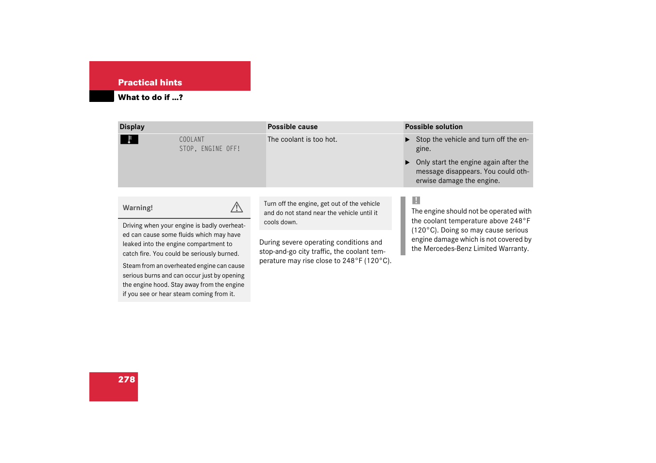 Mercedes-Benz 2003 CL 500 User Manual | Page 278 / 384