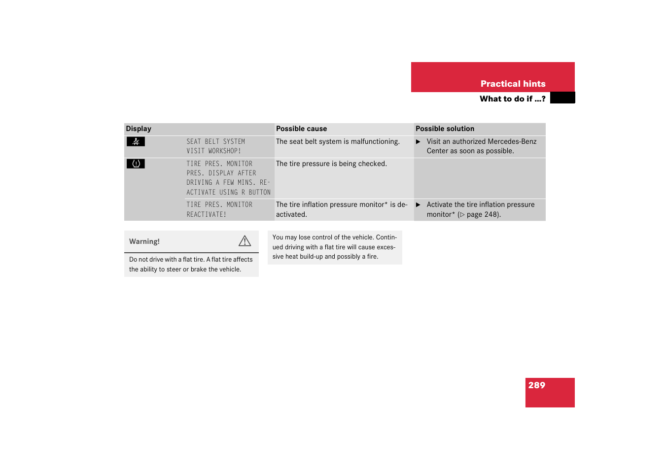 Mercedes-Benz 2003 CL 500 User Manual | Page 289 / 384