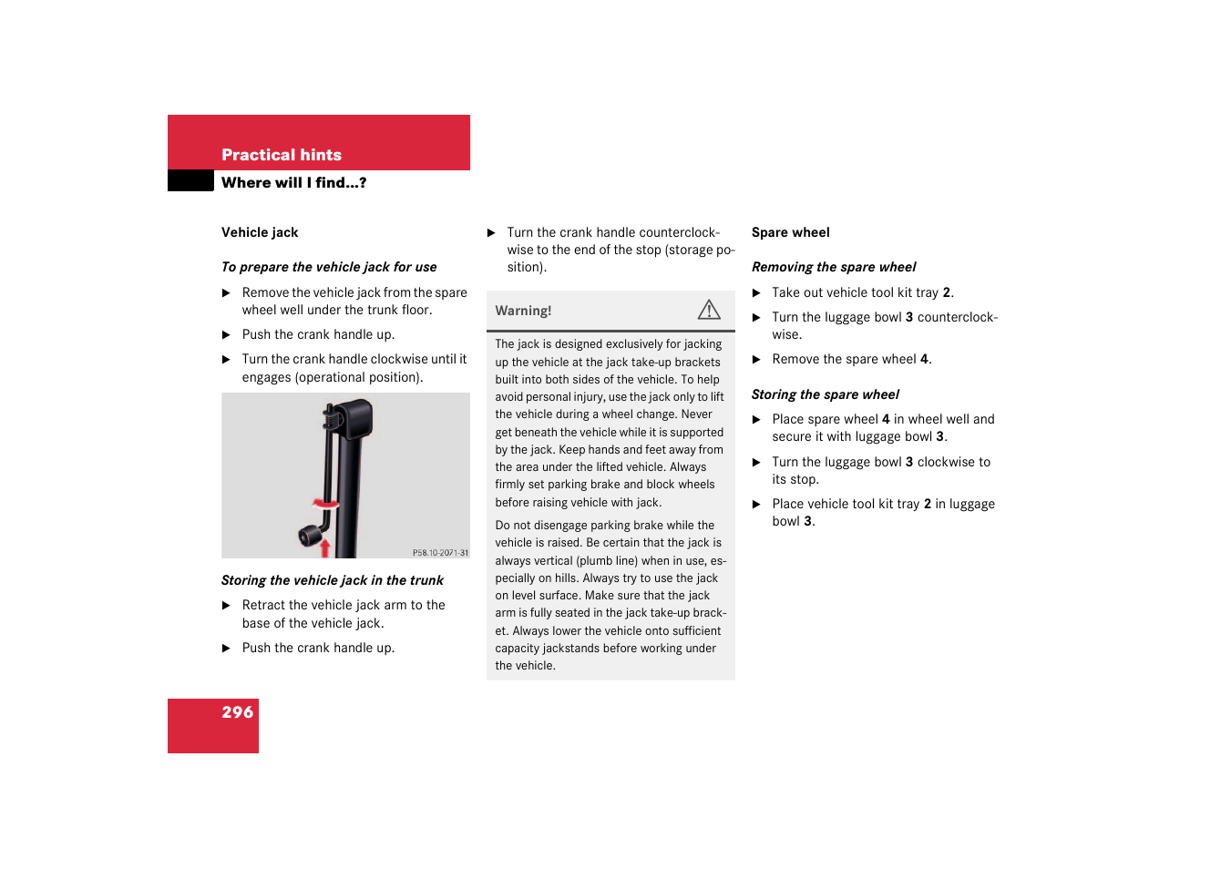 Mercedes-Benz 2003 CL 500 User Manual | Page 296 / 384