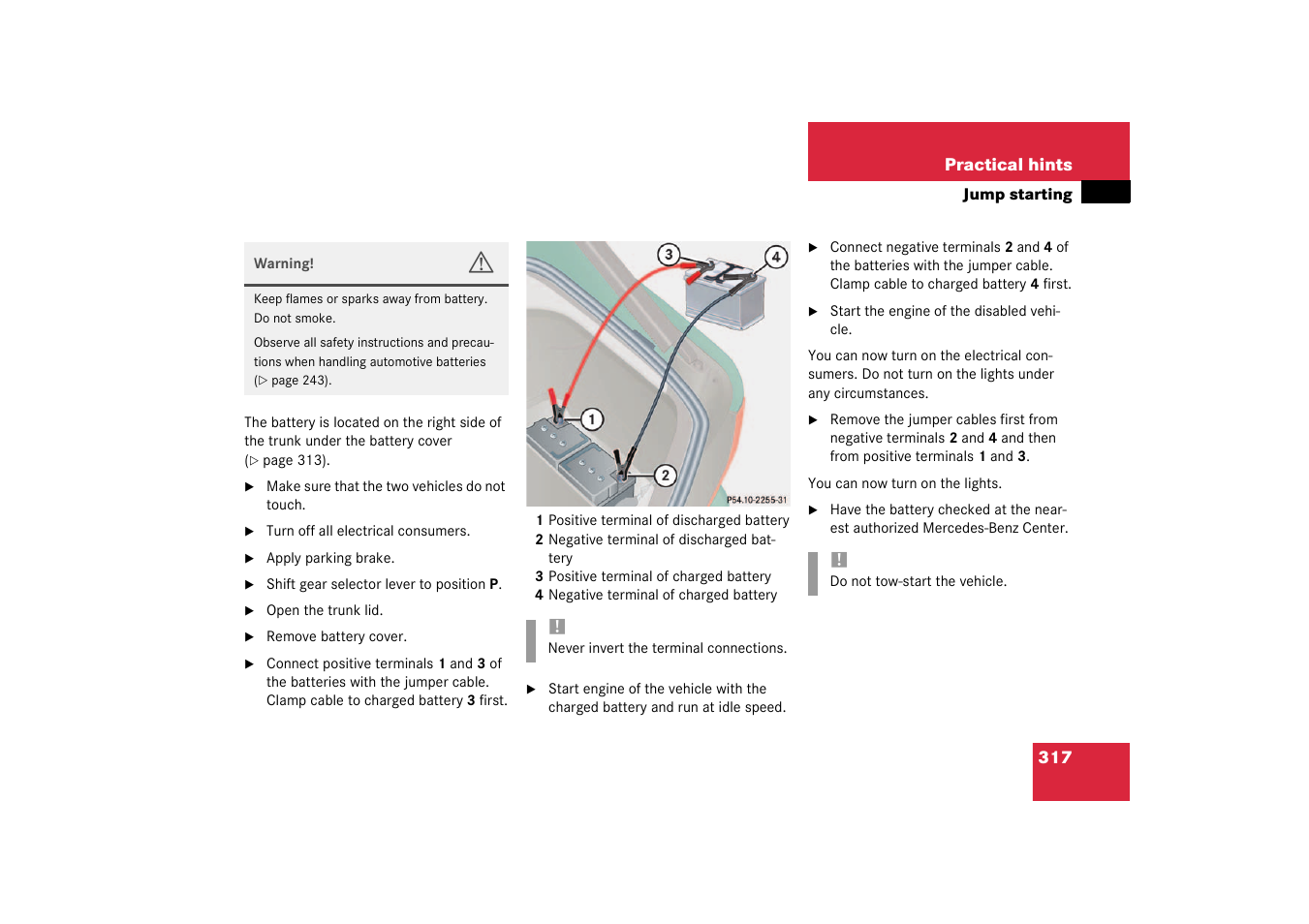 Mercedes-Benz 2003 CL 500 User Manual | Page 317 / 384