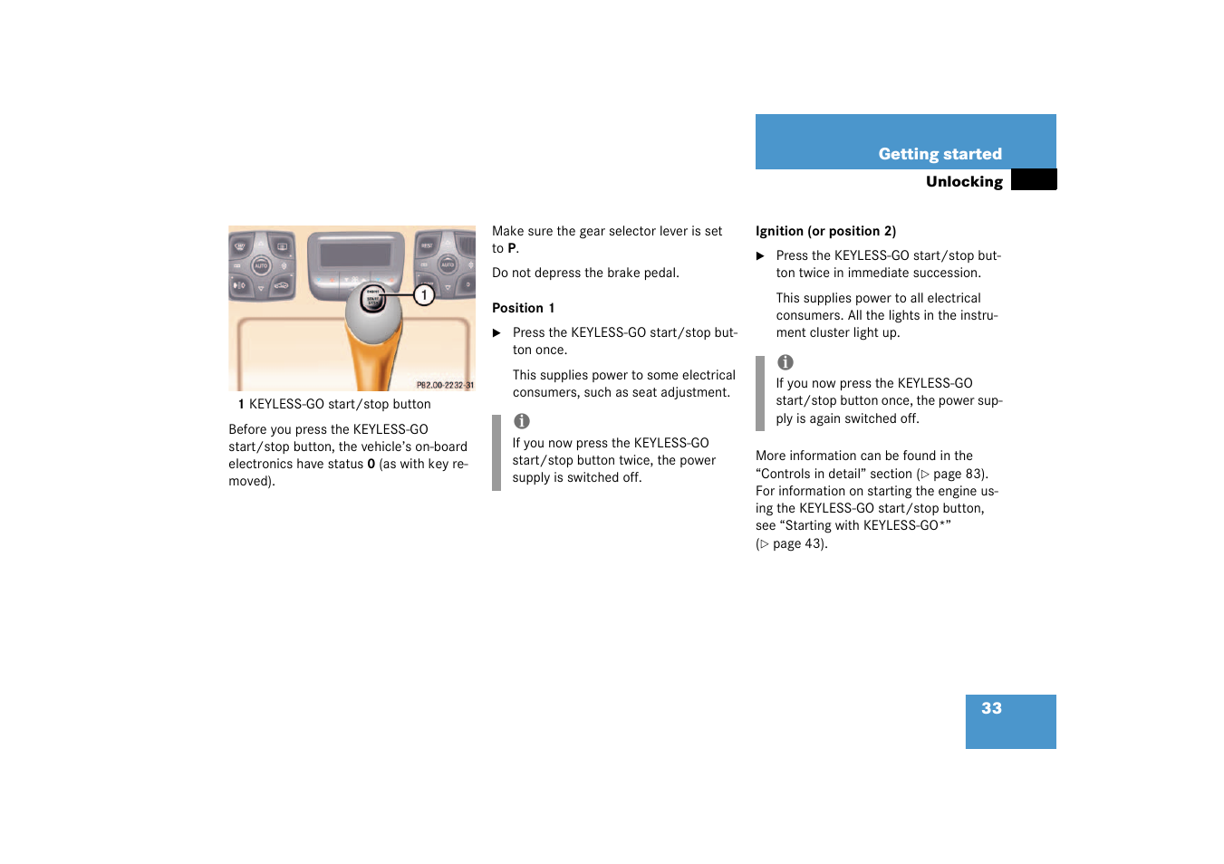 Mercedes-Benz 2003 CL 500 User Manual | Page 33 / 384