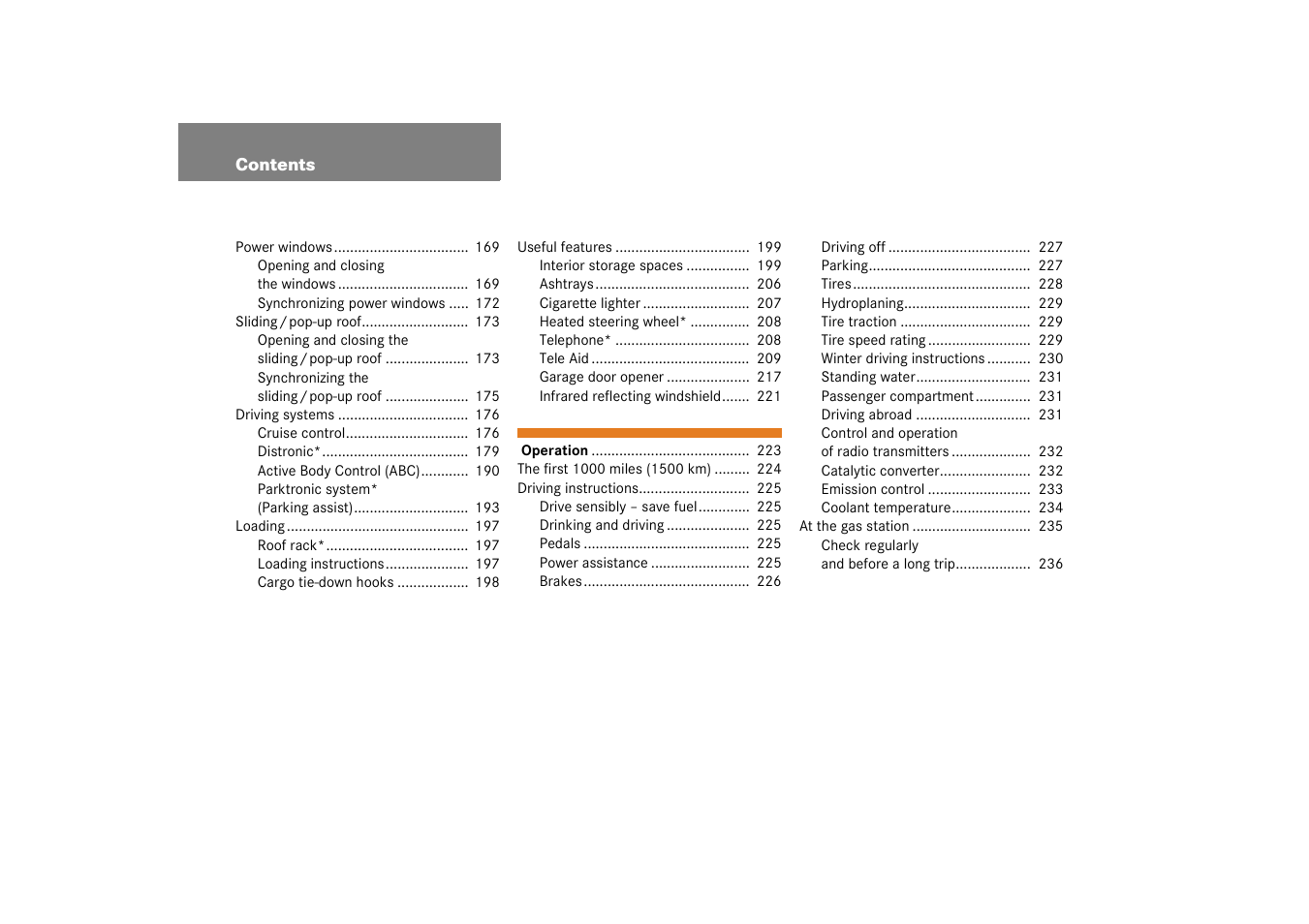 Mercedes-Benz 2003 CL 500 User Manual | Page 6 / 384