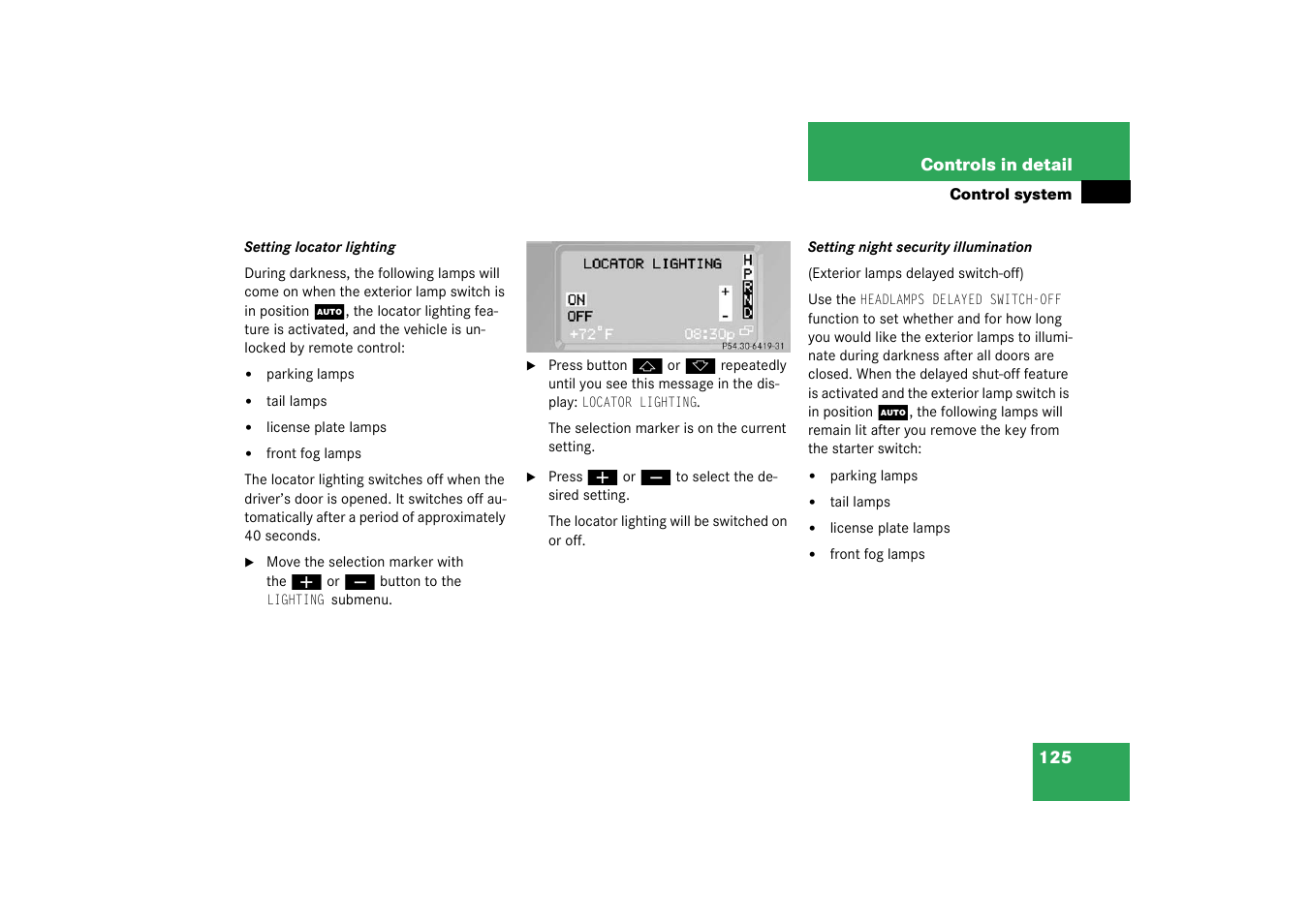 Mercedes-Benz 2003 G 55 AMG User Manual | Page 125 / 360