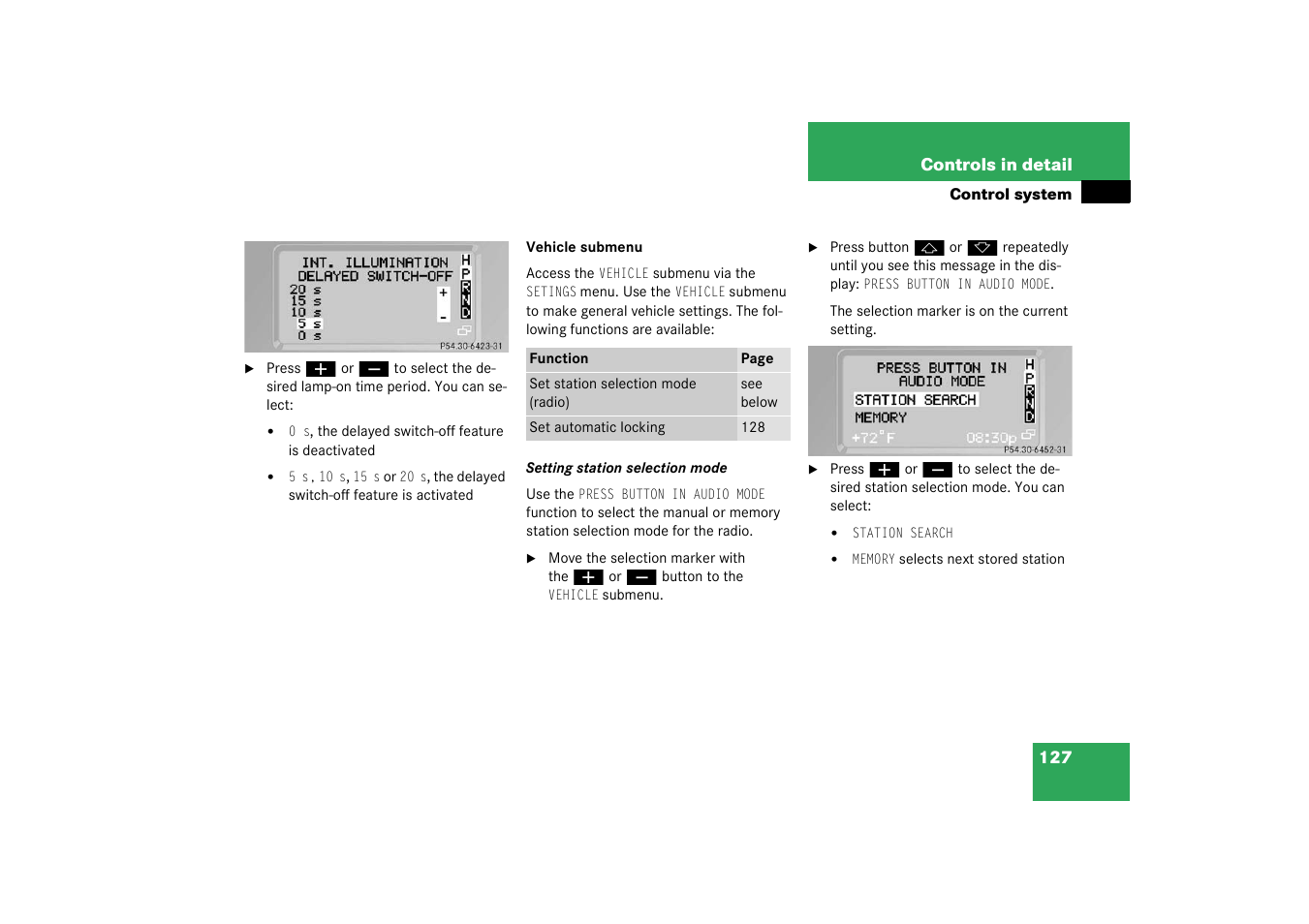 Mercedes-Benz 2003 G 55 AMG User Manual | Page 127 / 360