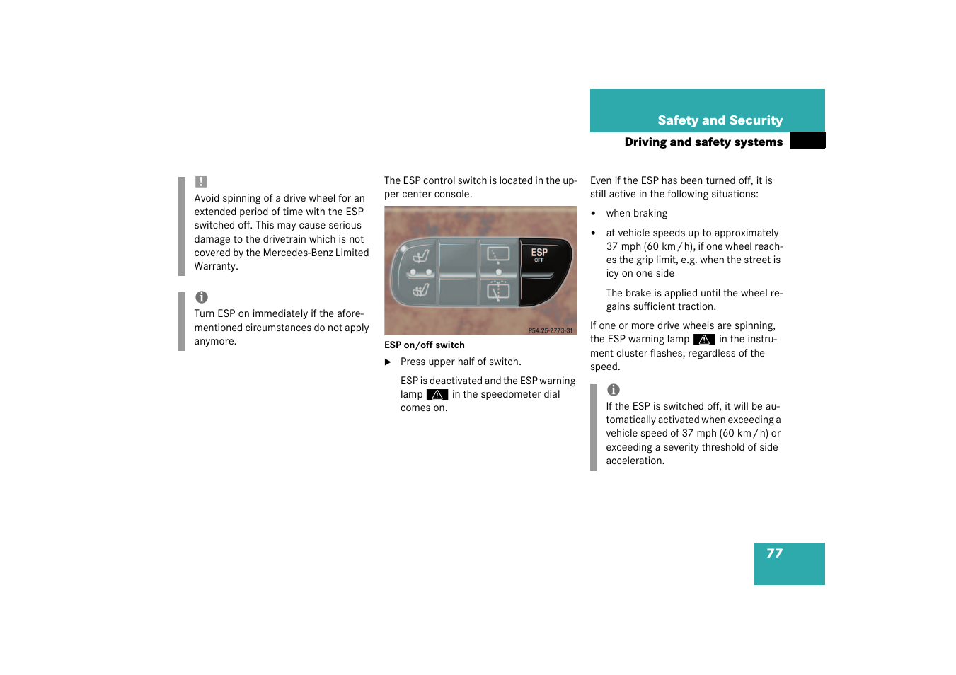 Mercedes-Benz 2003 G 55 AMG User Manual | Page 77 / 360