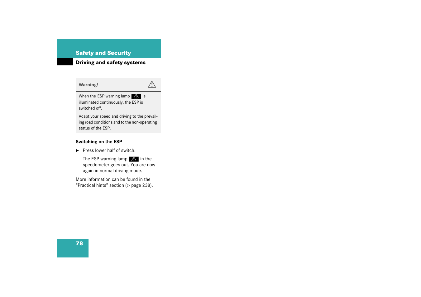 Mercedes-Benz 2003 G 55 AMG User Manual | Page 78 / 360