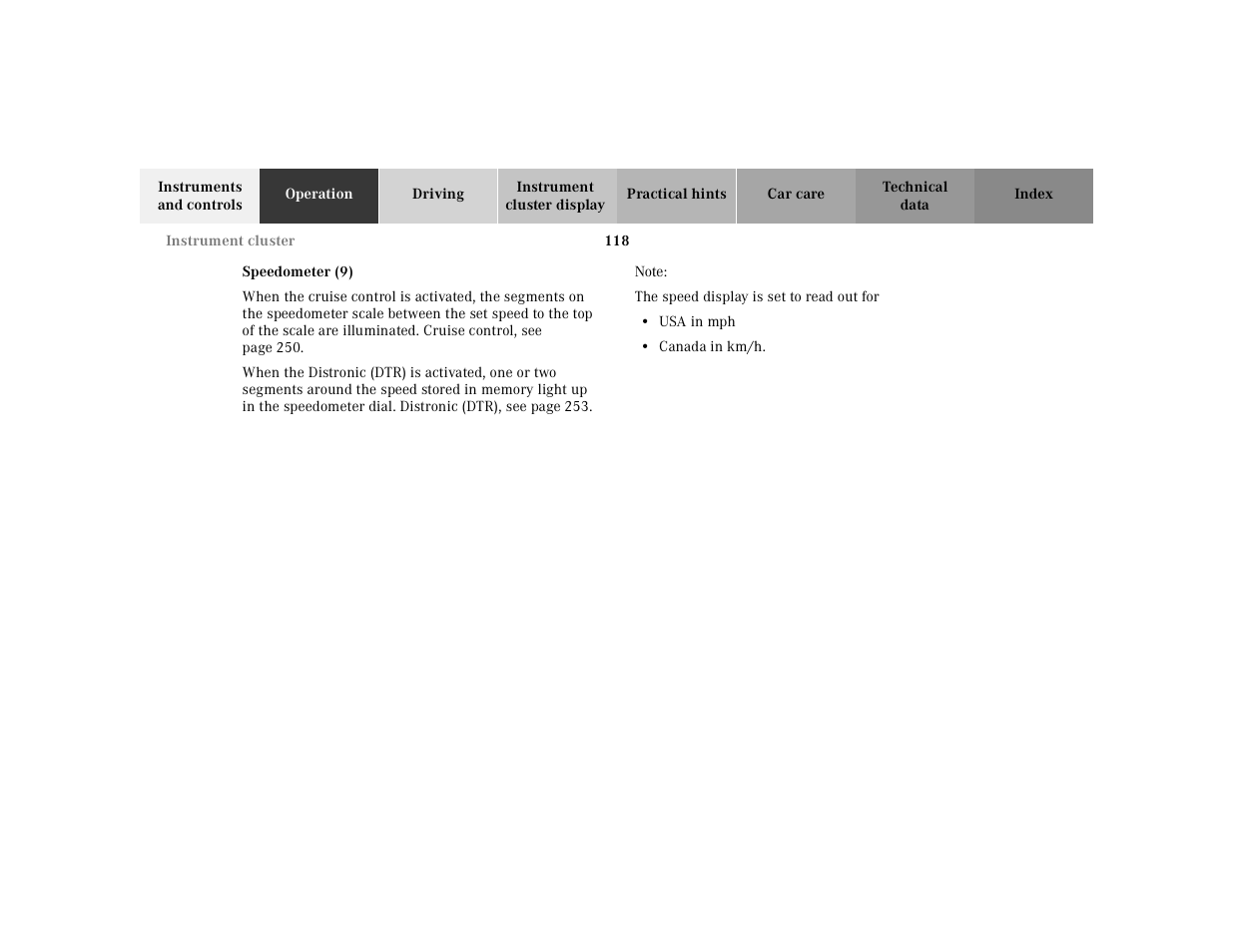 Mercedes-Benz 2000 CL 500 User Manual | Page 121 / 424