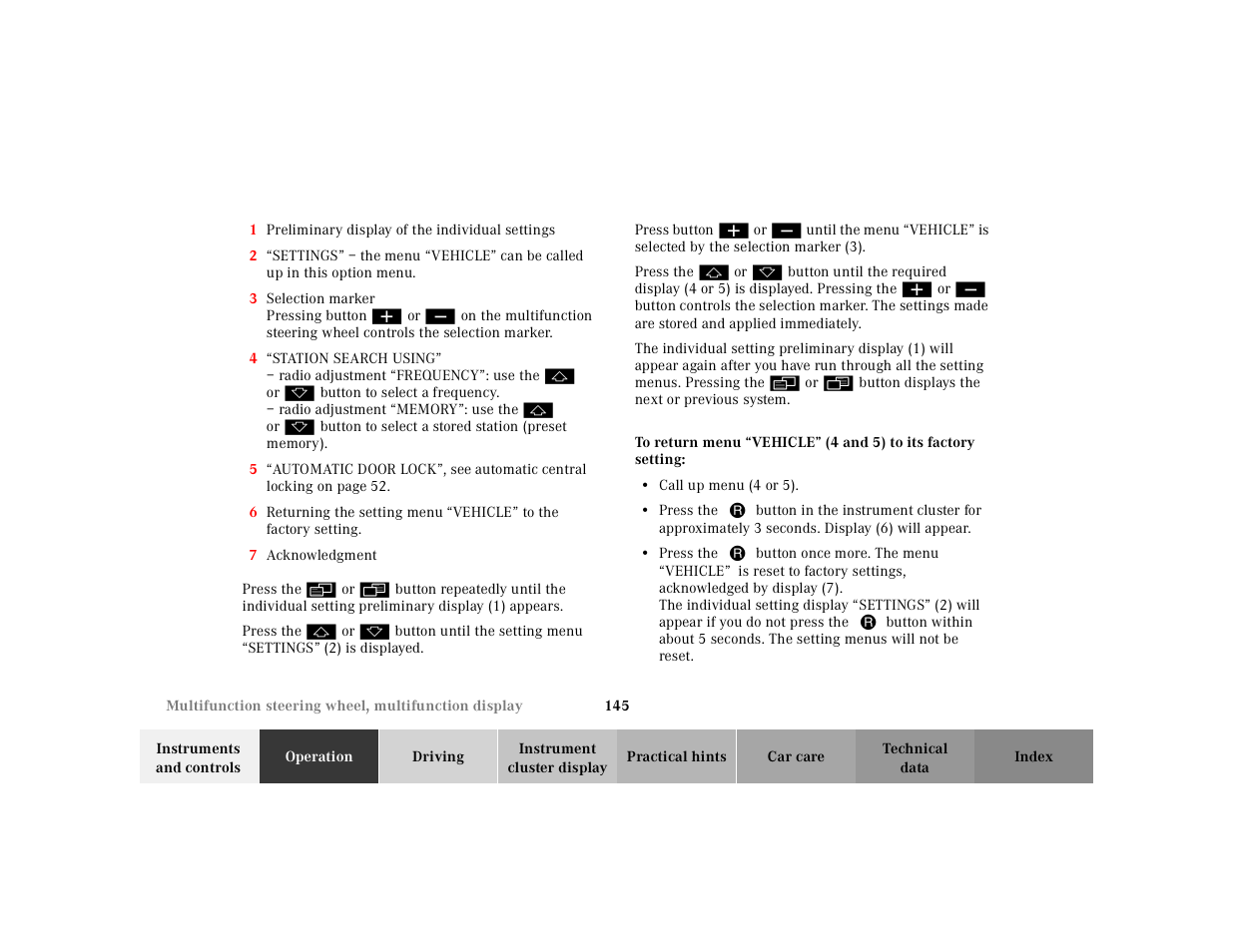 Mercedes-Benz 2000 CL 500 User Manual | Page 148 / 424