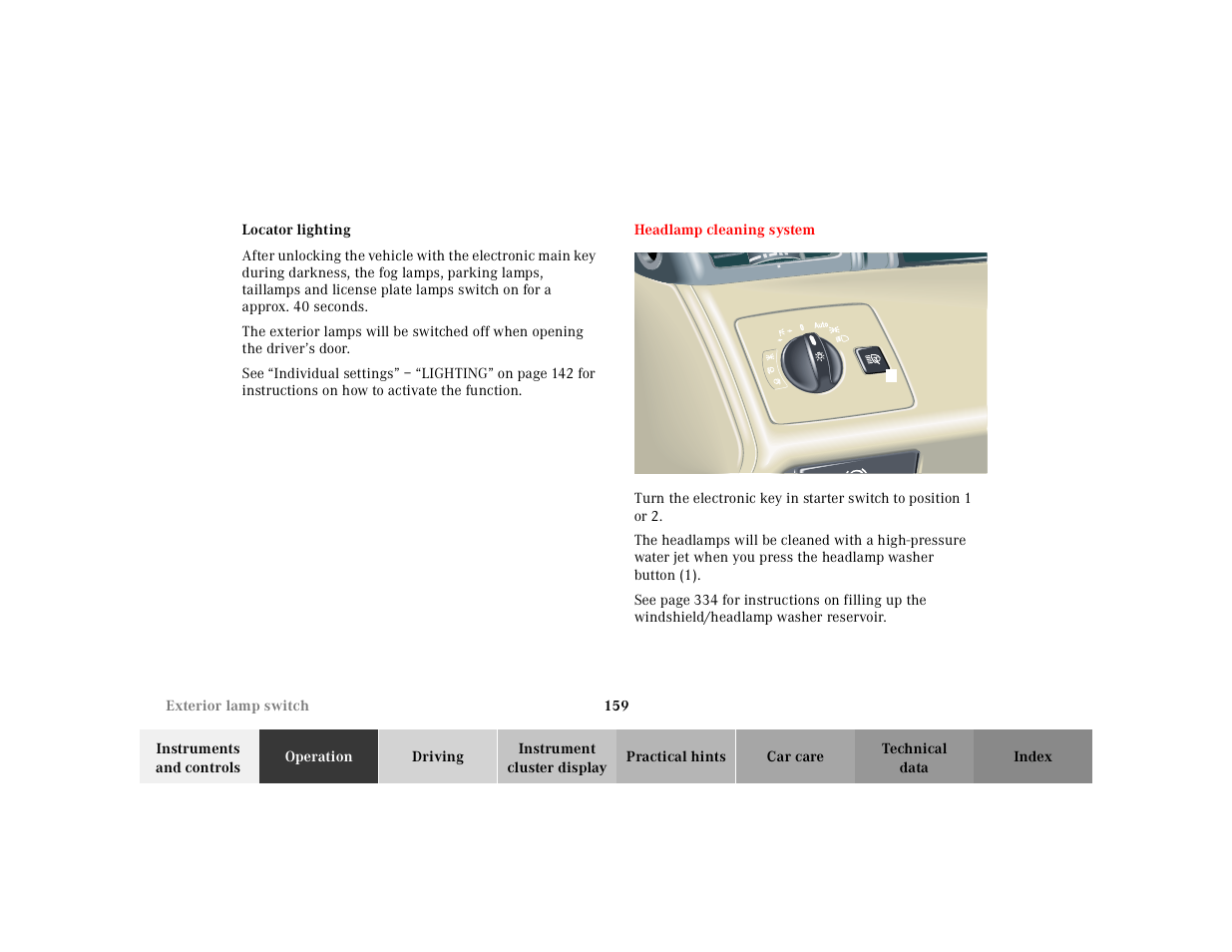 Mercedes-Benz 2000 CL 500 User Manual | Page 162 / 424