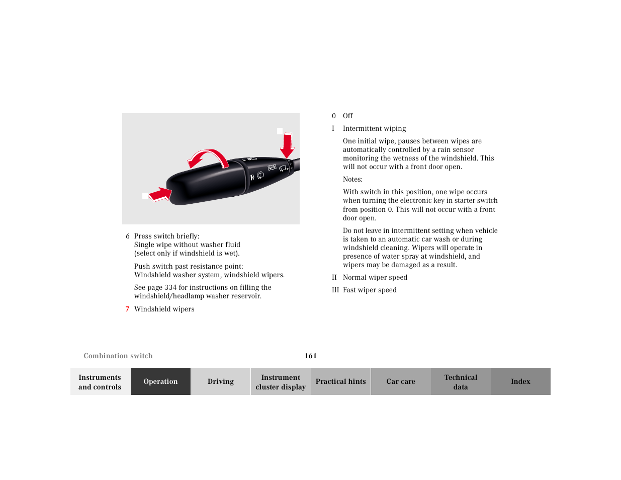 Mercedes-Benz 2000 CL 500 User Manual | Page 164 / 424